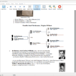 Bücher können dabei Bilder enthalten und vor jeder Familie lassen sich Familiengrafiken einfügen.